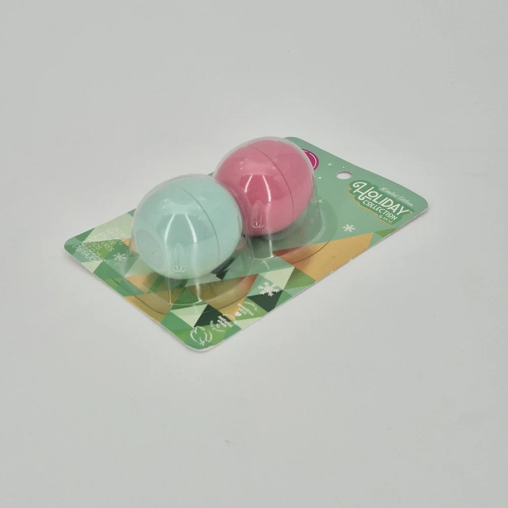 EOS Strawberry Sorbet & Sweet Mint Organic Lip Balm Holiday Collection BRAND NEW